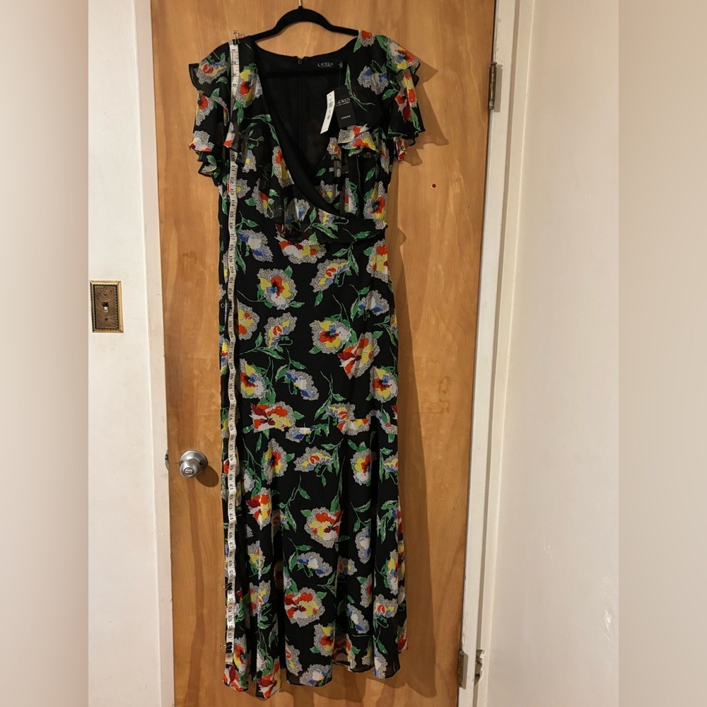 Ralph Lauren Floral Black Maxi Dress - Picture 3 of 5